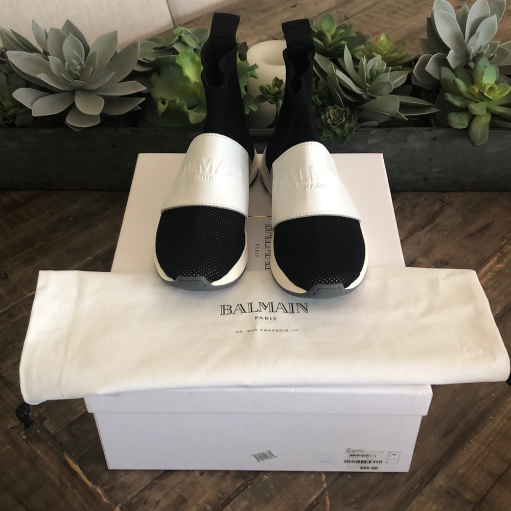 NOT FOR SALE - Balmain Logo Strap Sock Sneaker